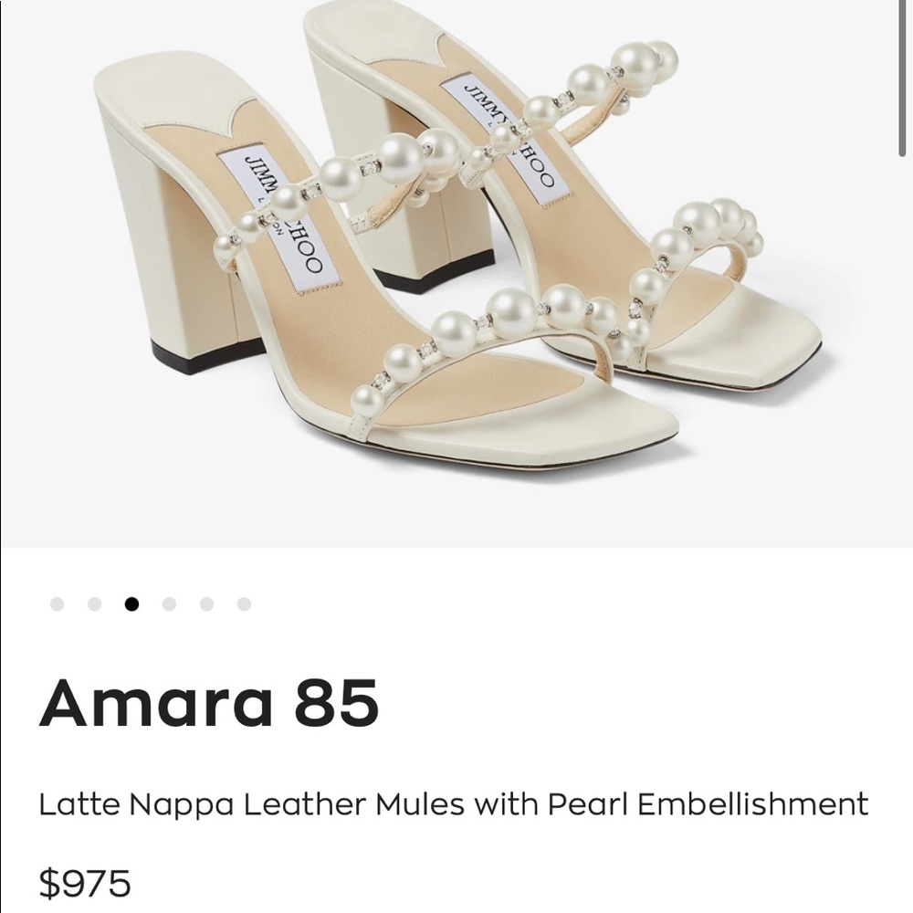 Brand new Jimmy Choo Amara Pearl Heels. Perfect bridal shoe